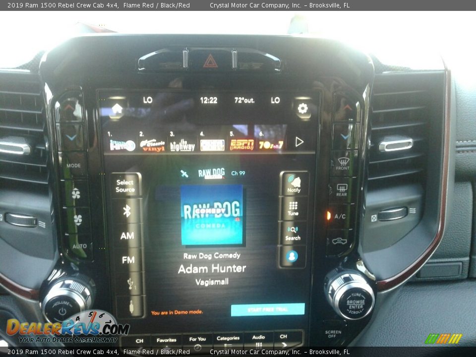 2019 Ram 1500 Rebel Crew Cab 4x4 Flame Red / Black/Red Photo #15