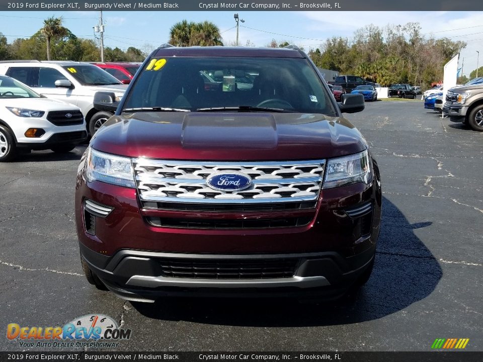 2019 Ford Explorer XLT Burgundy Velvet / Medium Black Photo #8