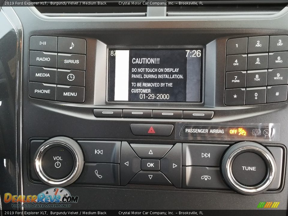 2019 Ford Explorer XLT Burgundy Velvet / Medium Black Photo #16