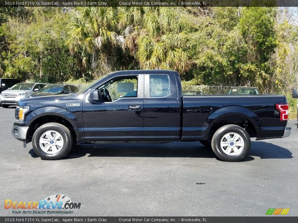 2019 Ford F150 XL SuperCab Agate Black / Earth Gray Photo #2