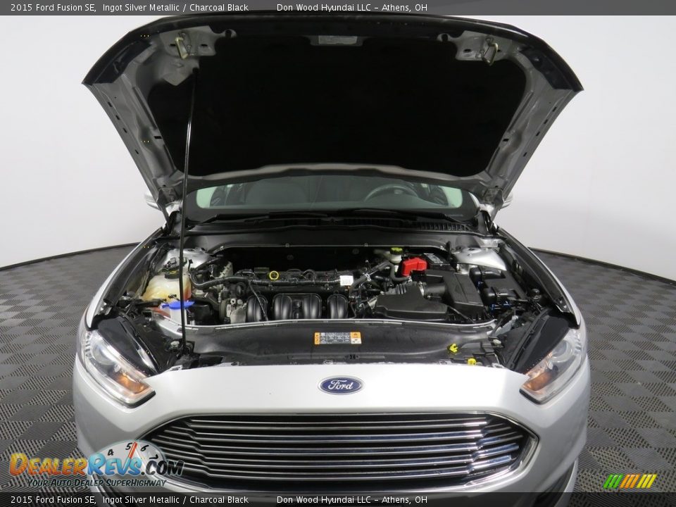 2015 Ford Fusion SE Ingot Silver Metallic / Charcoal Black Photo #7