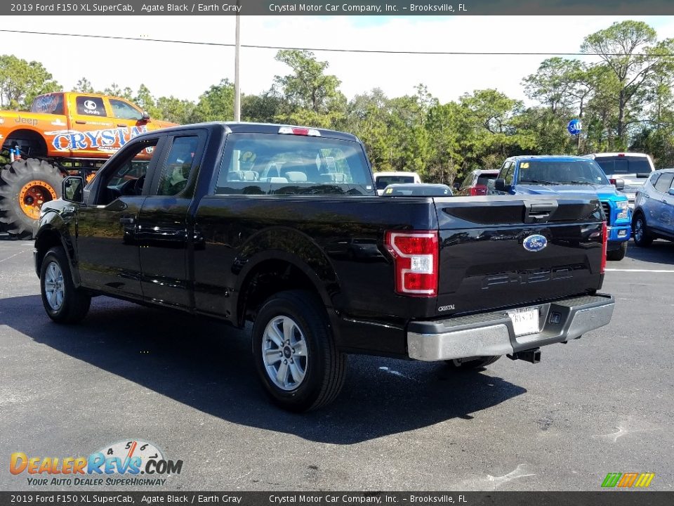 2019 Ford F150 XL SuperCab Agate Black / Earth Gray Photo #3