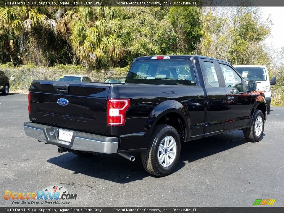 2019 Ford F150 XL SuperCab Agate Black / Earth Gray Photo #5
