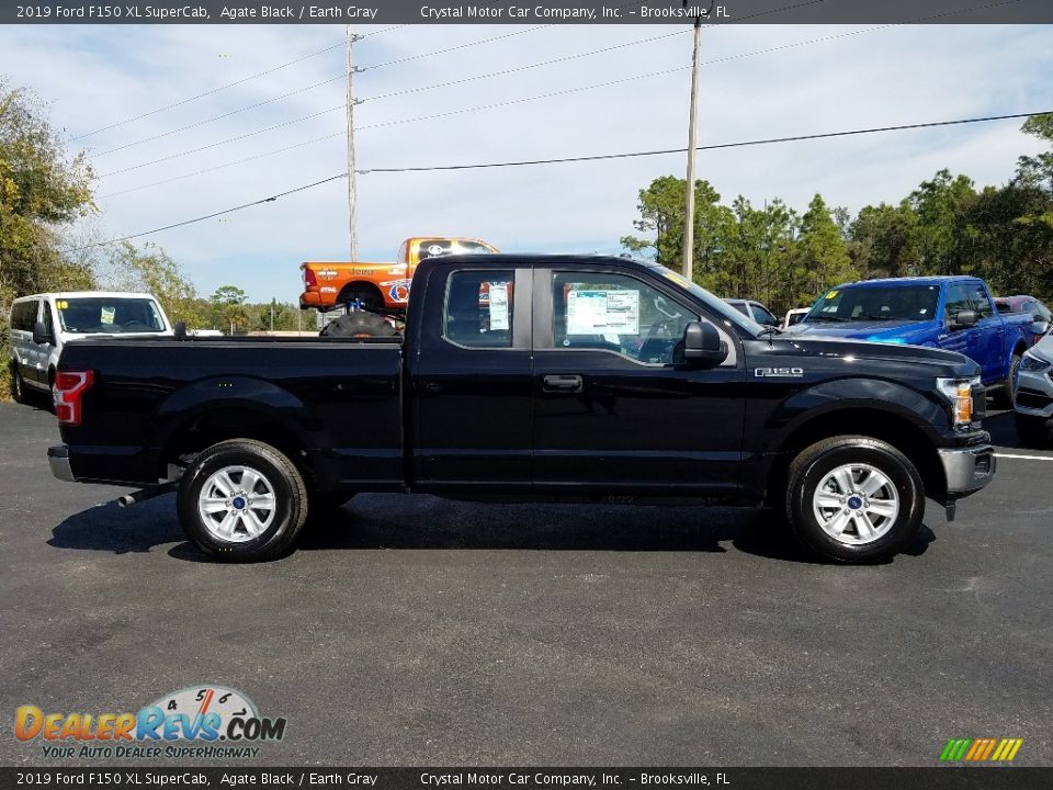 2019 Ford F150 XL SuperCab Agate Black / Earth Gray Photo #6