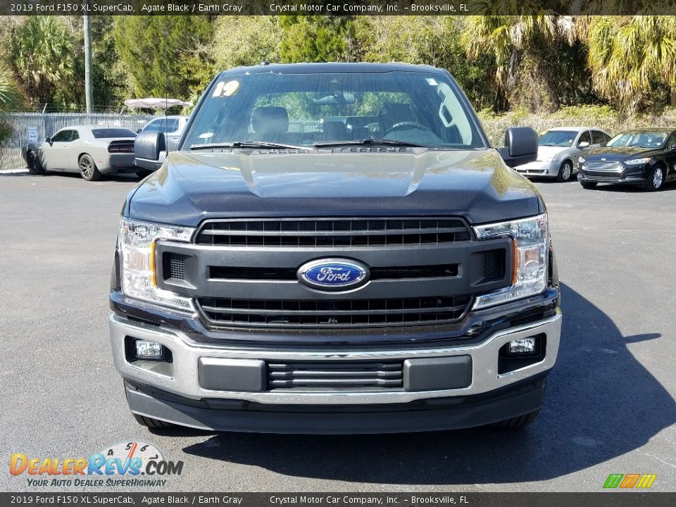 2019 Ford F150 XL SuperCab Agate Black / Earth Gray Photo #8
