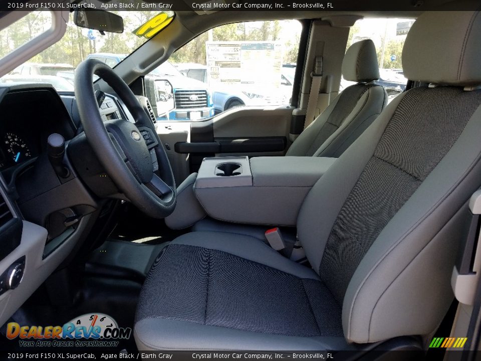 2019 Ford F150 XL SuperCab Agate Black / Earth Gray Photo #9