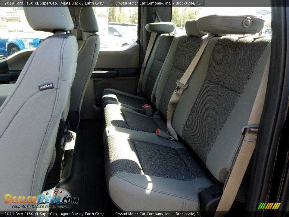 2019 Ford F150 XL SuperCab Agate Black / Earth Gray Photo #10