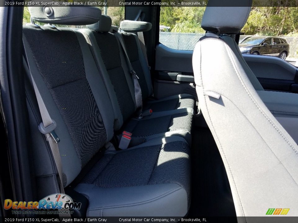 2019 Ford F150 XL SuperCab Agate Black / Earth Gray Photo #11