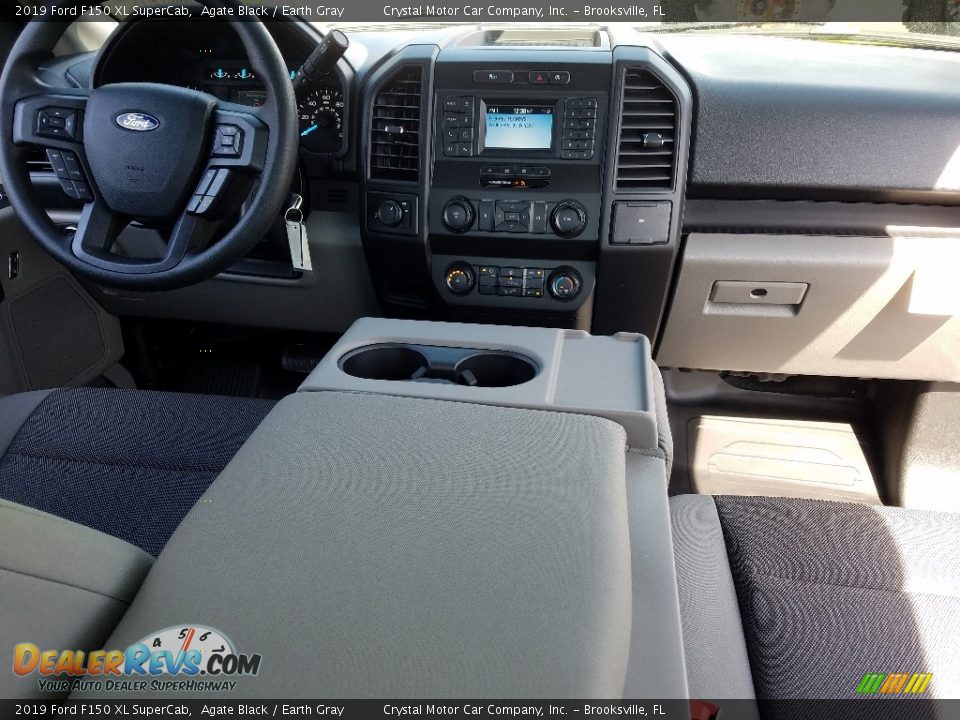 2019 Ford F150 XL SuperCab Agate Black / Earth Gray Photo #13