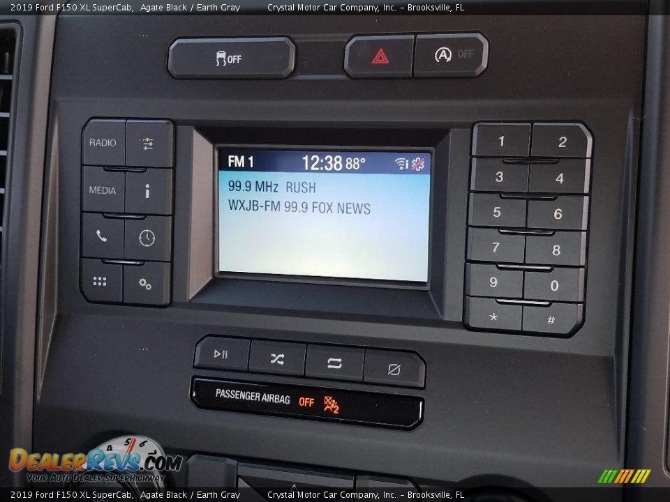 2019 Ford F150 XL SuperCab Agate Black / Earth Gray Photo #15