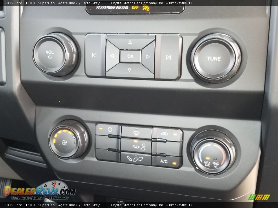 2019 Ford F150 XL SuperCab Agate Black / Earth Gray Photo #16