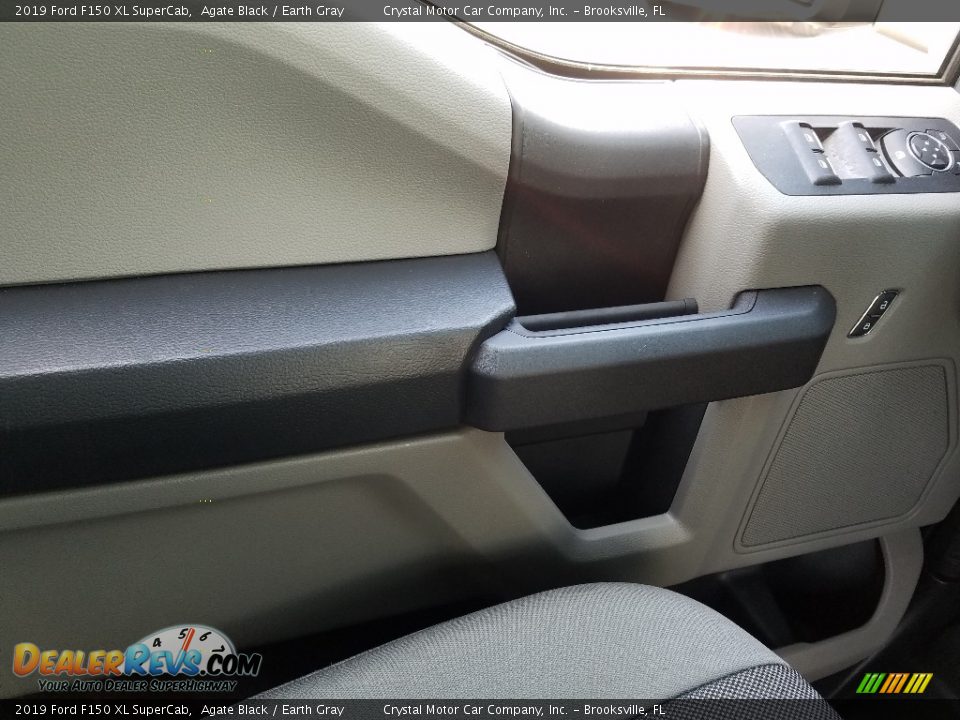 2019 Ford F150 XL SuperCab Agate Black / Earth Gray Photo #17