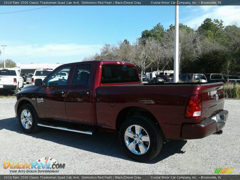 2019 Ram 1500 Classic Tradesman Quad Cab 4x4 Delmonico Red Pearl / Black/Diesel Gray Photo #3