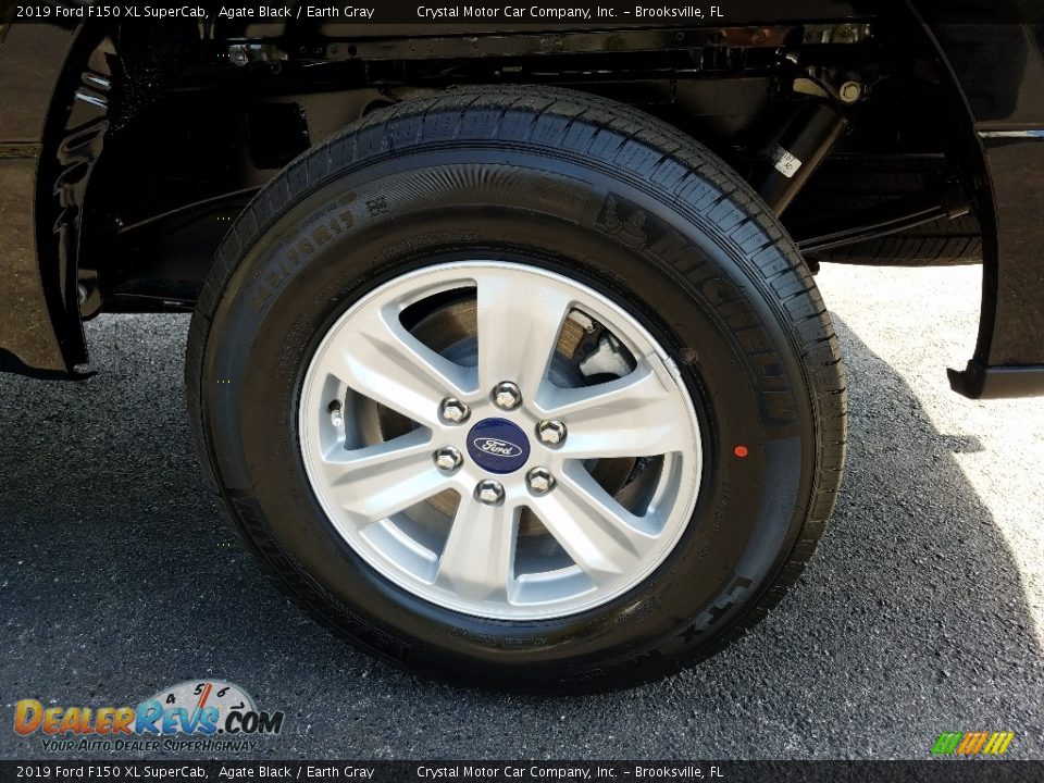 2019 Ford F150 XL SuperCab Agate Black / Earth Gray Photo #20