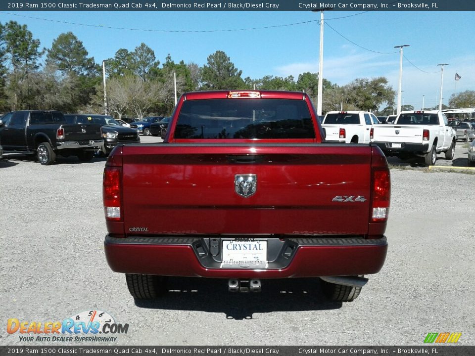2019 Ram 1500 Classic Tradesman Quad Cab 4x4 Delmonico Red Pearl / Black/Diesel Gray Photo #4