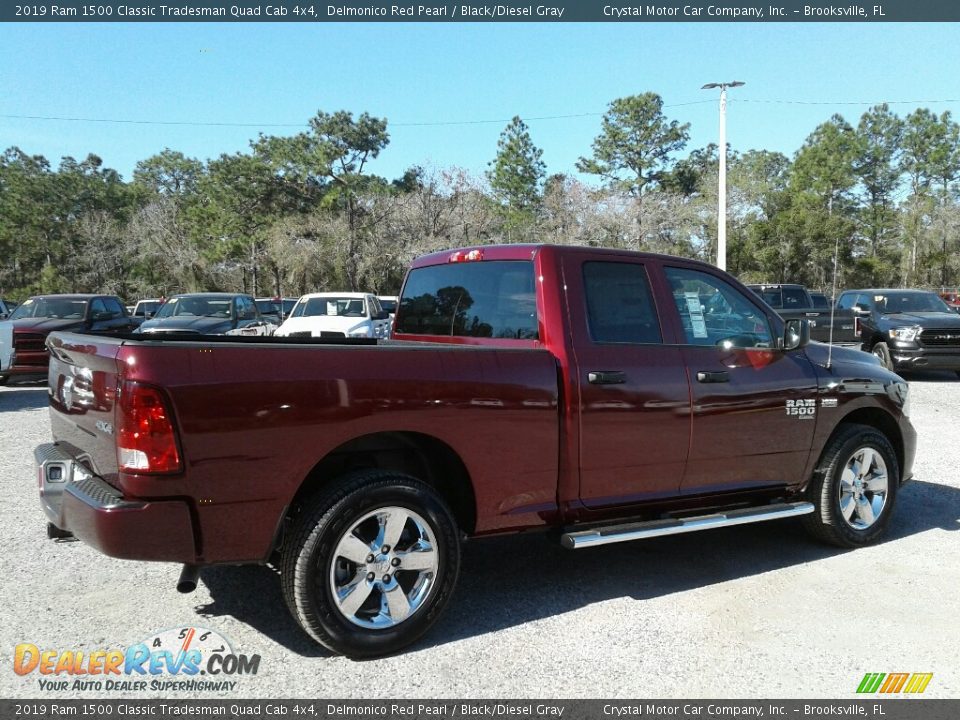 2019 Ram 1500 Classic Tradesman Quad Cab 4x4 Delmonico Red Pearl / Black/Diesel Gray Photo #5
