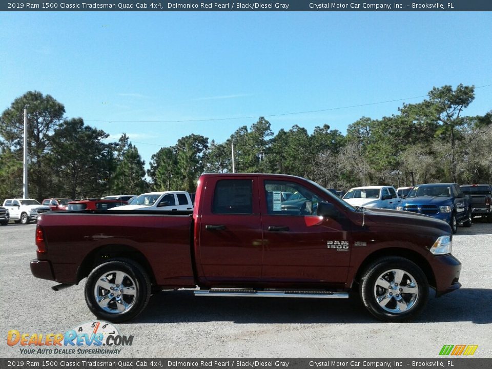 2019 Ram 1500 Classic Tradesman Quad Cab 4x4 Delmonico Red Pearl / Black/Diesel Gray Photo #6