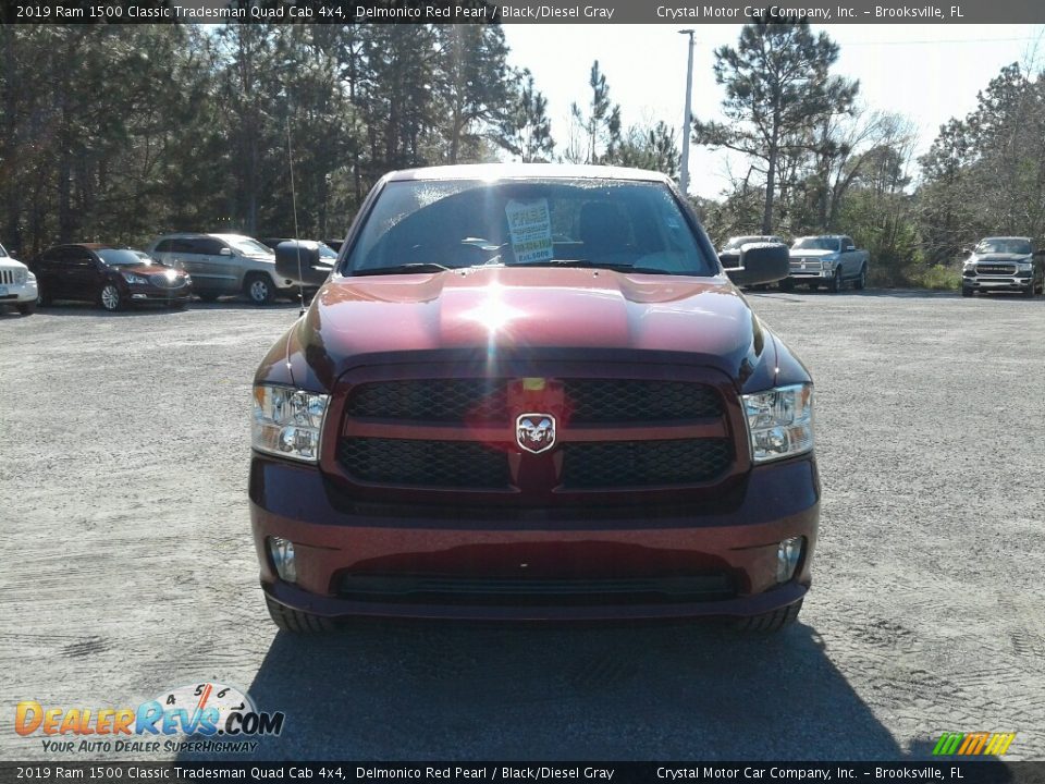 2019 Ram 1500 Classic Tradesman Quad Cab 4x4 Delmonico Red Pearl / Black/Diesel Gray Photo #8