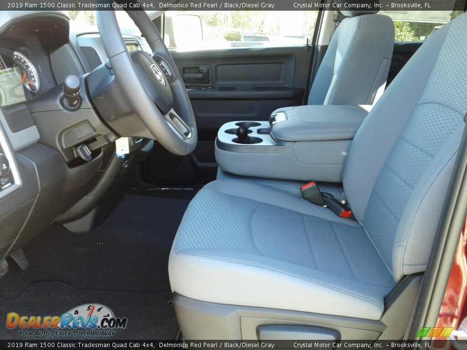2019 Ram 1500 Classic Tradesman Quad Cab 4x4 Delmonico Red Pearl / Black/Diesel Gray Photo #9