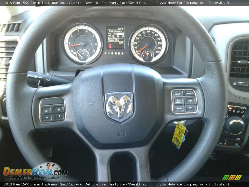 2019 Ram 1500 Classic Tradesman Quad Cab 4x4 Delmonico Red Pearl / Black/Diesel Gray Photo #14