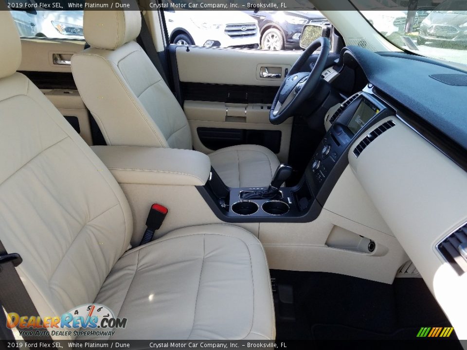 2019 Ford Flex SEL White Platinum / Dune Photo #13