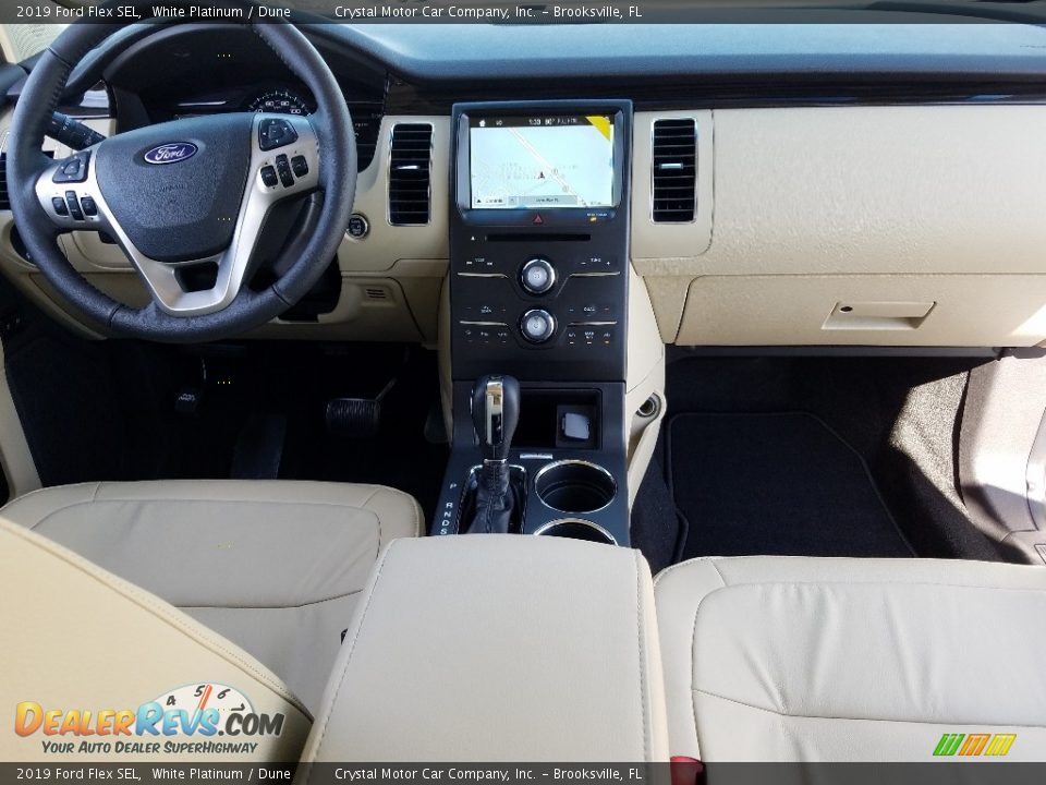 2019 Ford Flex SEL White Platinum / Dune Photo #14