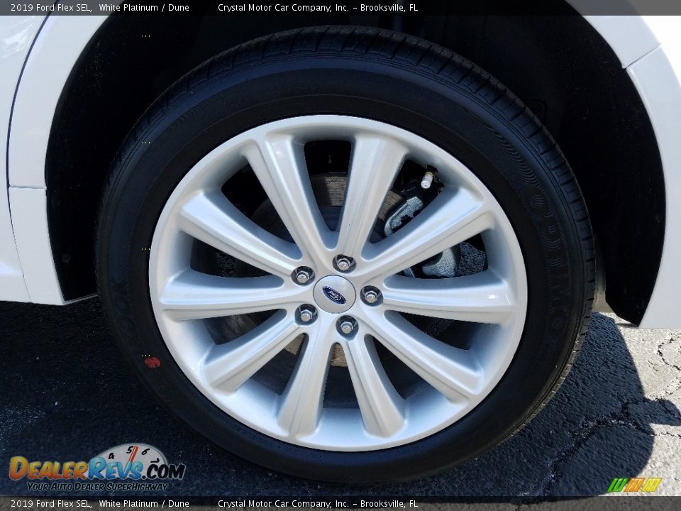2019 Ford Flex SEL White Platinum / Dune Photo #20