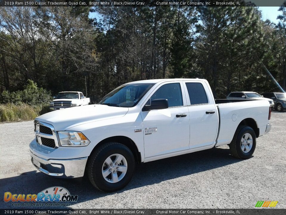 2019 Ram 1500 Classic Tradesman Quad Cab Bright White / Black/Diesel Gray Photo #1