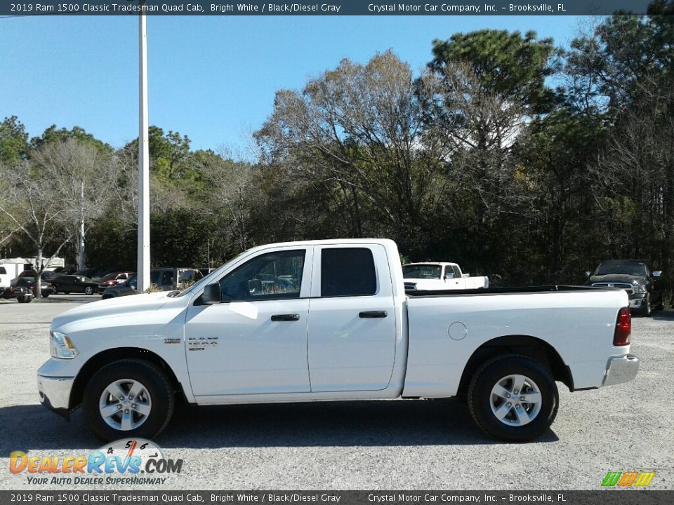 2019 Ram 1500 Classic Tradesman Quad Cab Bright White / Black/Diesel Gray Photo #2