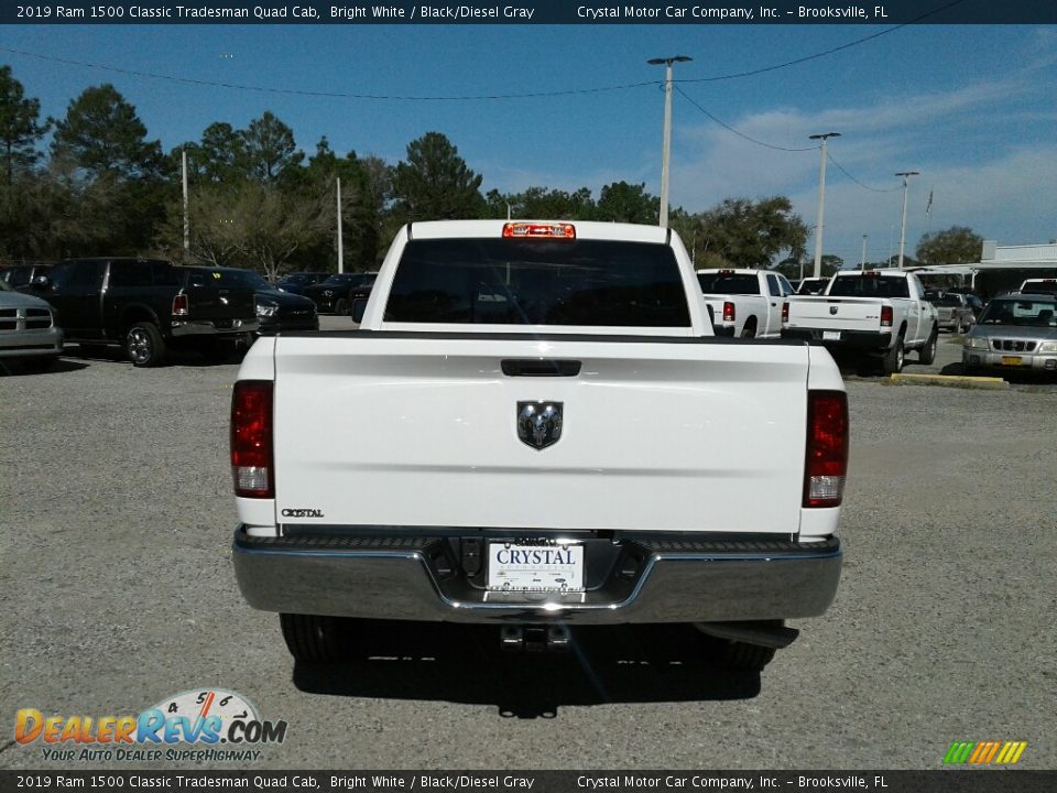 2019 Ram 1500 Classic Tradesman Quad Cab Bright White / Black/Diesel Gray Photo #4