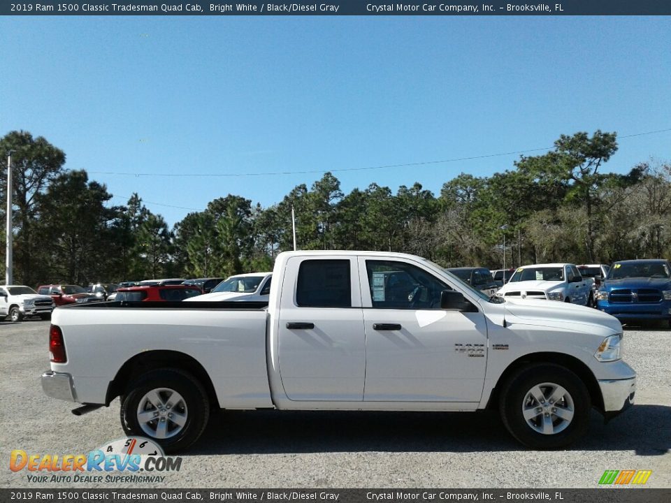 2019 Ram 1500 Classic Tradesman Quad Cab Bright White / Black/Diesel Gray Photo #6