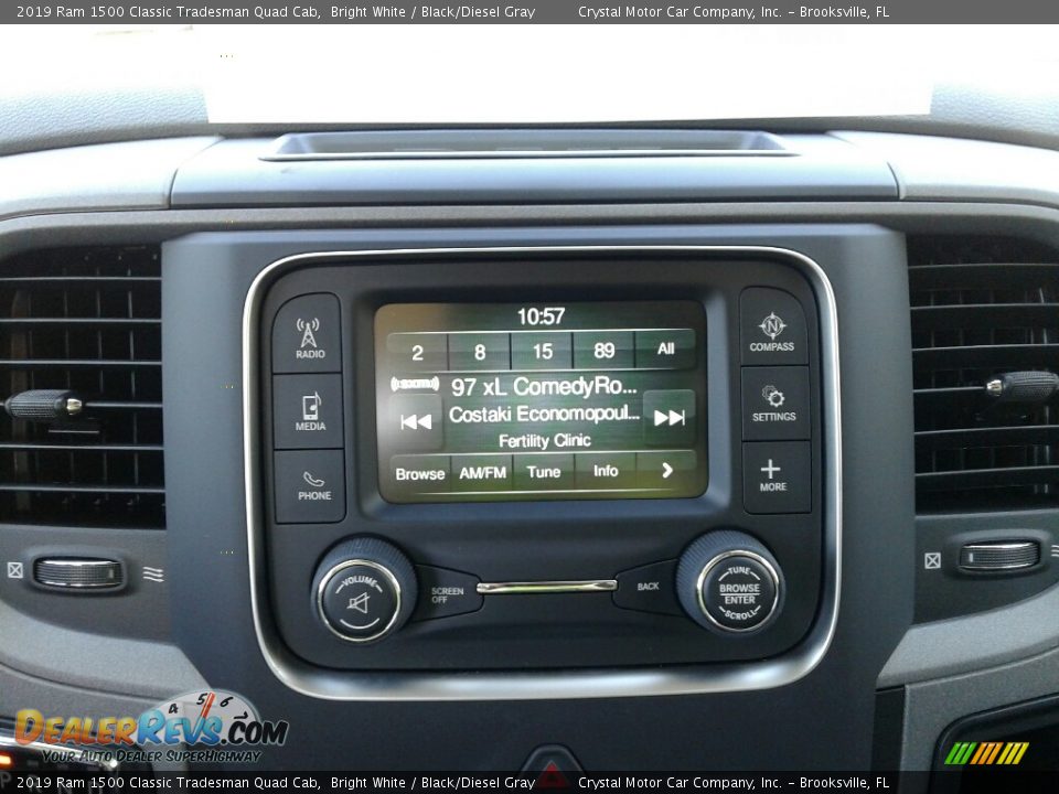 2019 Ram 1500 Classic Tradesman Quad Cab Bright White / Black/Diesel Gray Photo #15