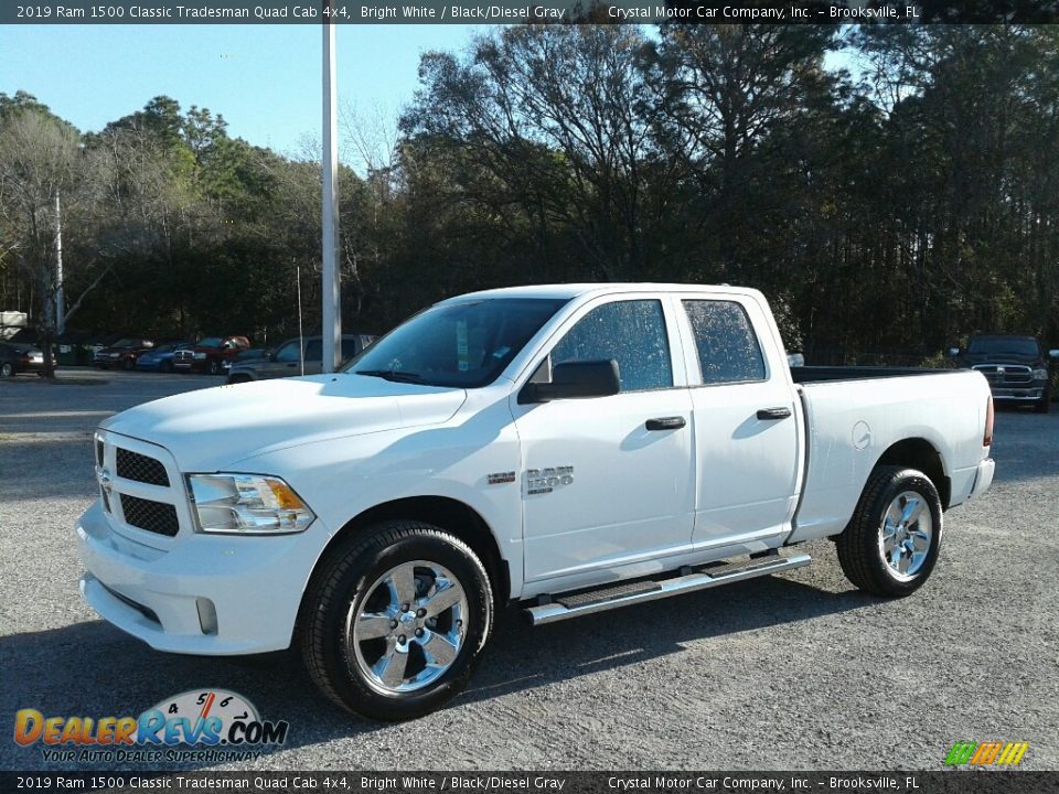 2019 Ram 1500 Classic Tradesman Quad Cab 4x4 Bright White / Black/Diesel Gray Photo #1