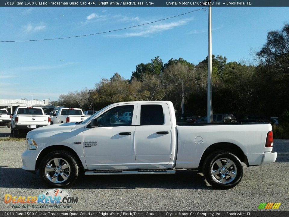 2019 Ram 1500 Classic Tradesman Quad Cab 4x4 Bright White / Black/Diesel Gray Photo #2