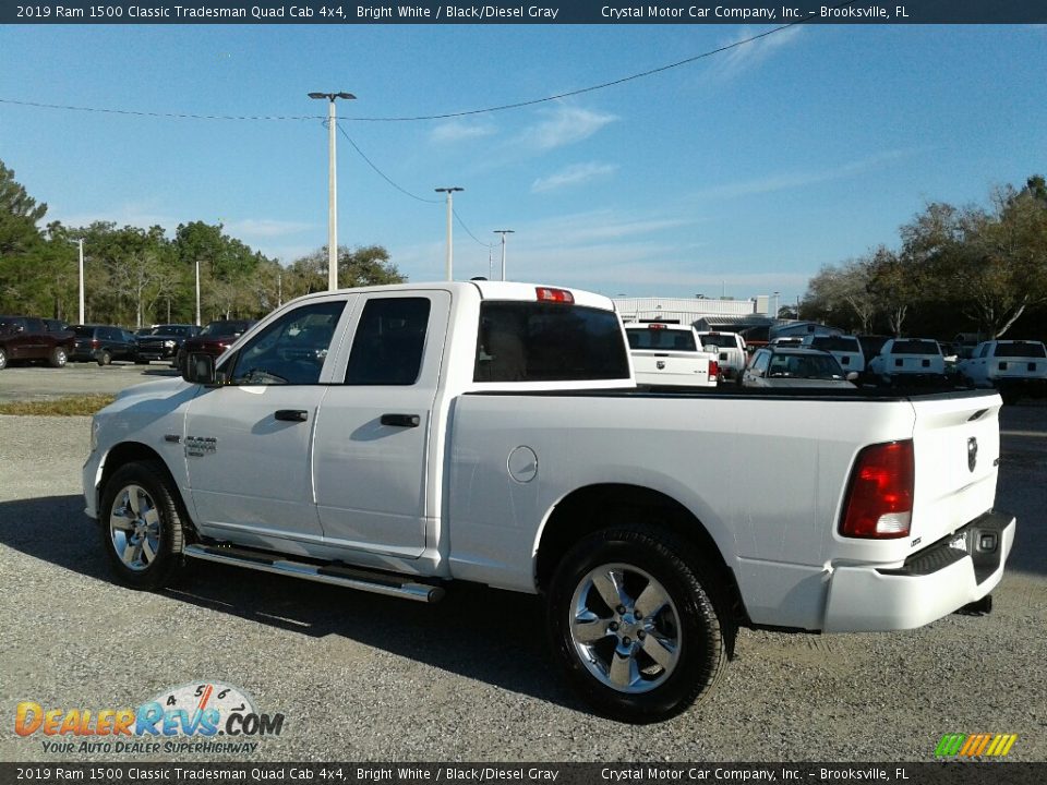 2019 Ram 1500 Classic Tradesman Quad Cab 4x4 Bright White / Black/Diesel Gray Photo #3