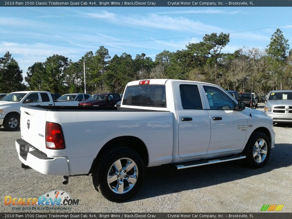 2019 Ram 1500 Classic Tradesman Quad Cab 4x4 Bright White / Black/Diesel Gray Photo #5