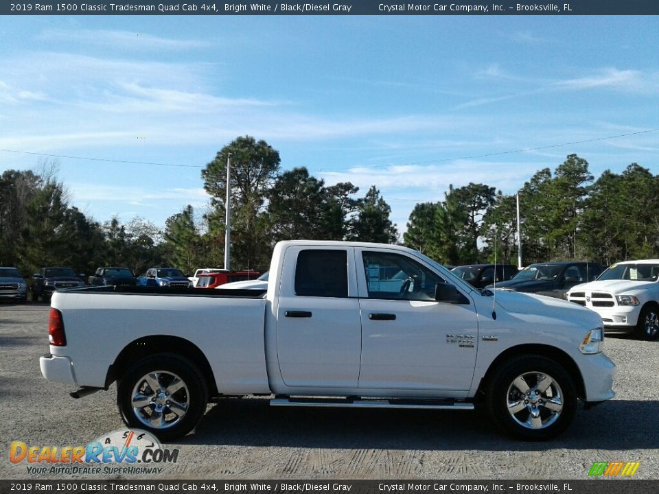 2019 Ram 1500 Classic Tradesman Quad Cab 4x4 Bright White / Black/Diesel Gray Photo #6