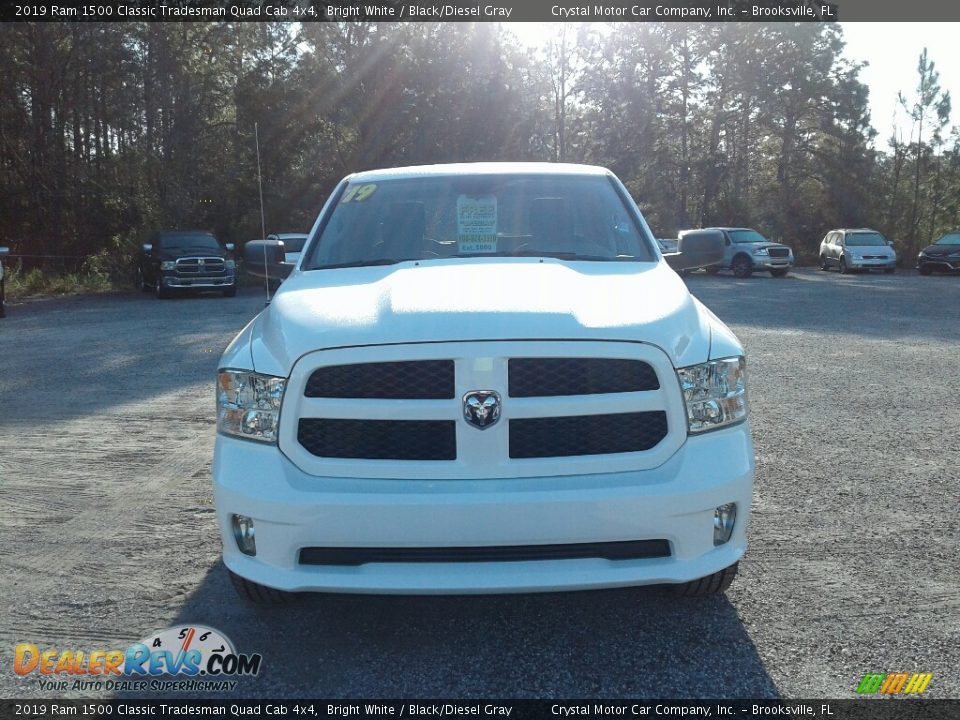 2019 Ram 1500 Classic Tradesman Quad Cab 4x4 Bright White / Black/Diesel Gray Photo #8