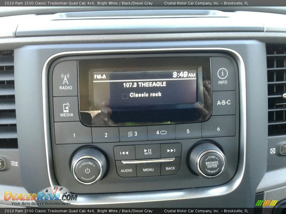 2019 Ram 1500 Classic Tradesman Quad Cab 4x4 Bright White / Black/Diesel Gray Photo #15