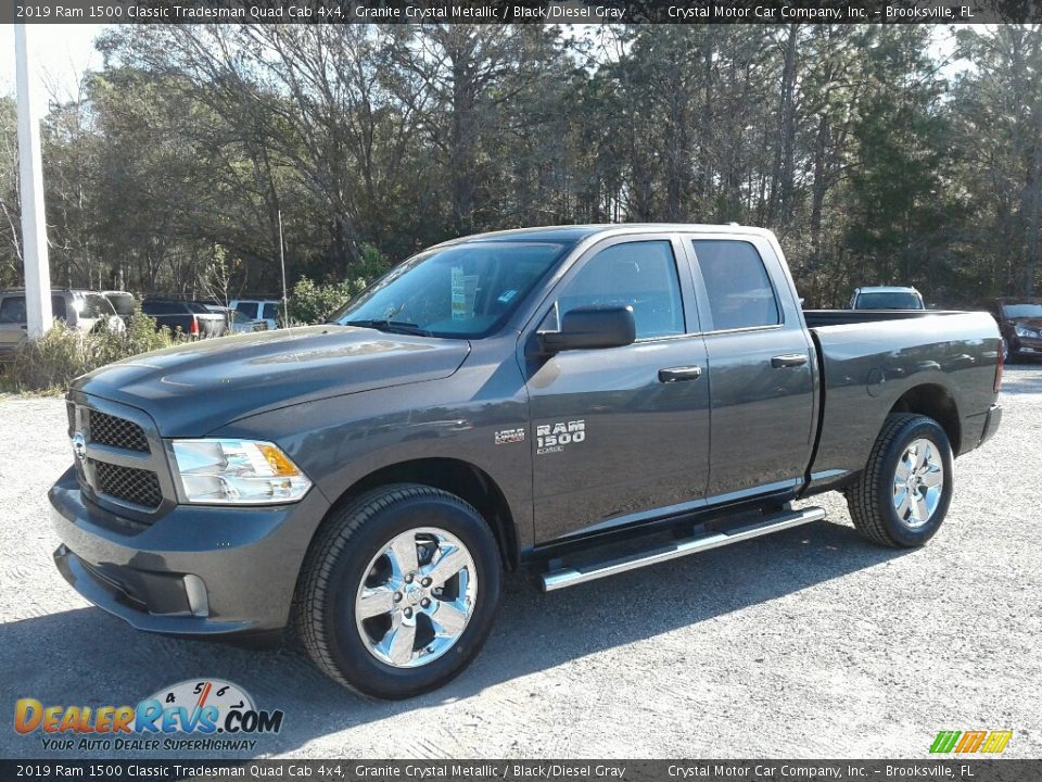 2019 Ram 1500 Classic Tradesman Quad Cab 4x4 Granite Crystal Metallic / Black/Diesel Gray Photo #1