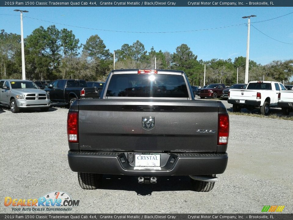 2019 Ram 1500 Classic Tradesman Quad Cab 4x4 Granite Crystal Metallic / Black/Diesel Gray Photo #4