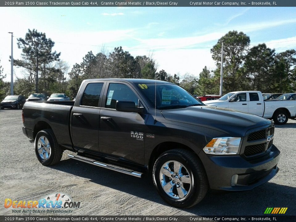2019 Ram 1500 Classic Tradesman Quad Cab 4x4 Granite Crystal Metallic / Black/Diesel Gray Photo #7