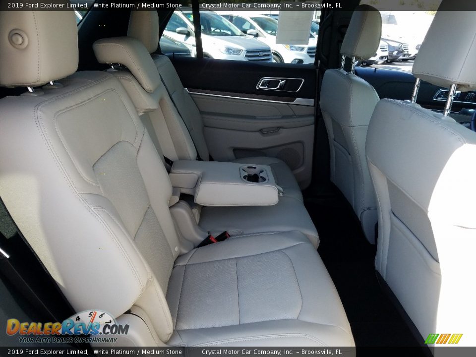 2019 Ford Explorer Limited White Platinum / Medium Stone Photo #11