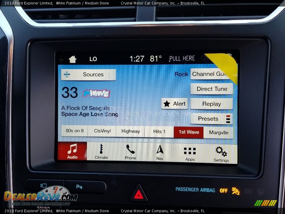 2019 Ford Explorer Limited White Platinum / Medium Stone Photo #15