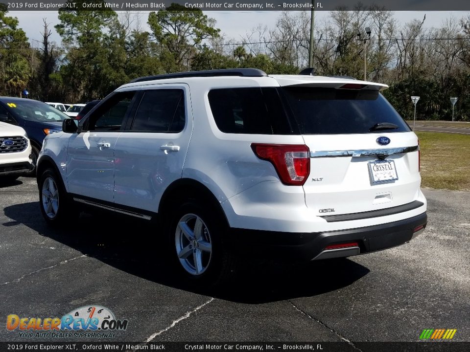 2019 Ford Explorer XLT Oxford White / Medium Black Photo #3