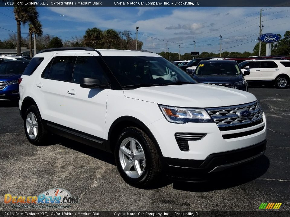 2019 Ford Explorer XLT Oxford White / Medium Black Photo #7