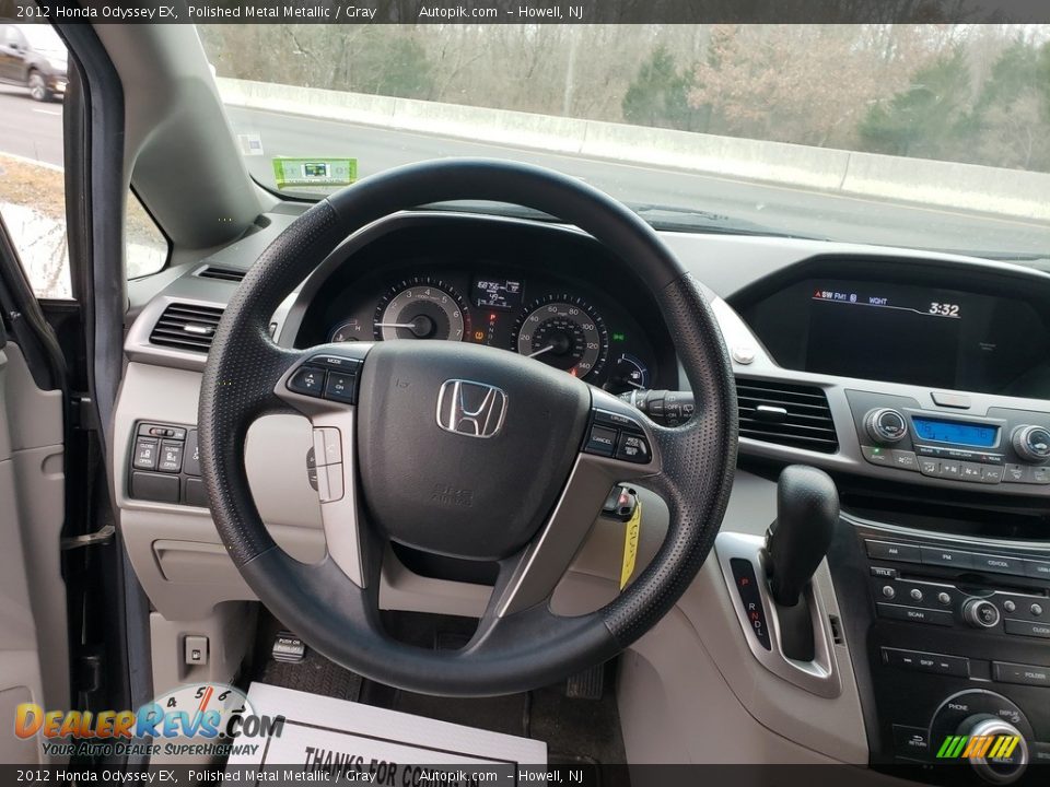 2012 Honda Odyssey EX Polished Metal Metallic / Gray Photo #12