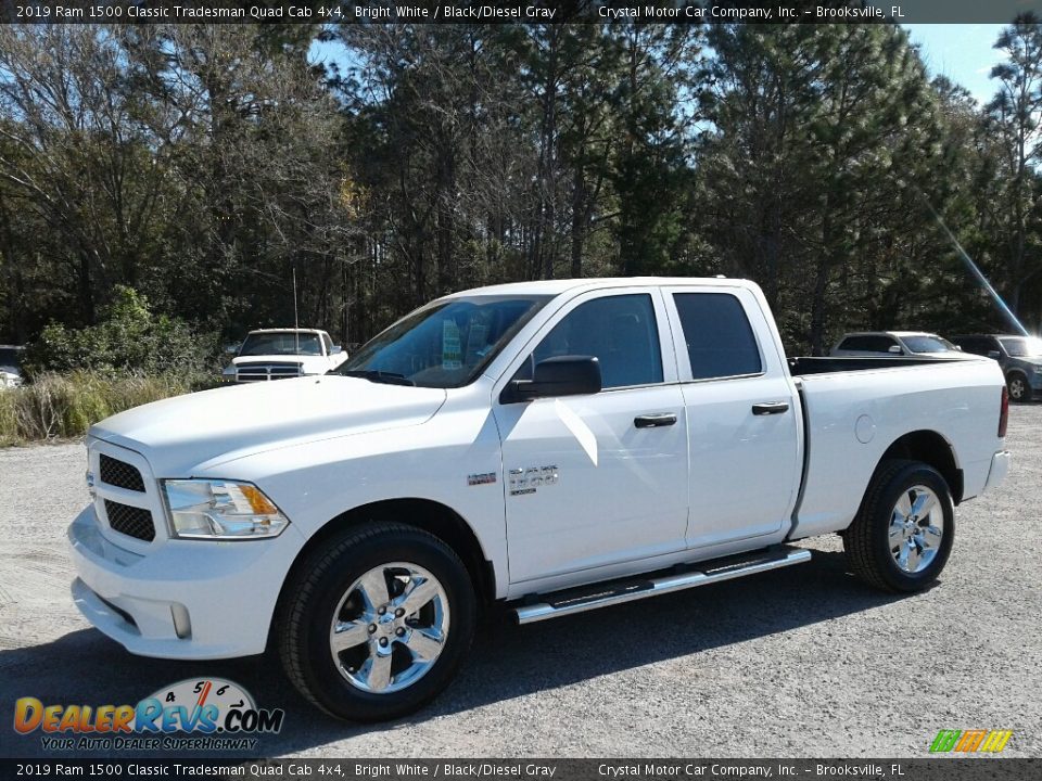 2019 Ram 1500 Classic Tradesman Quad Cab 4x4 Bright White / Black/Diesel Gray Photo #1