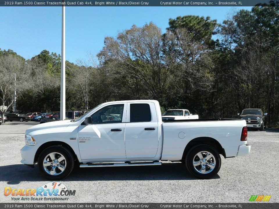 2019 Ram 1500 Classic Tradesman Quad Cab 4x4 Bright White / Black/Diesel Gray Photo #2
