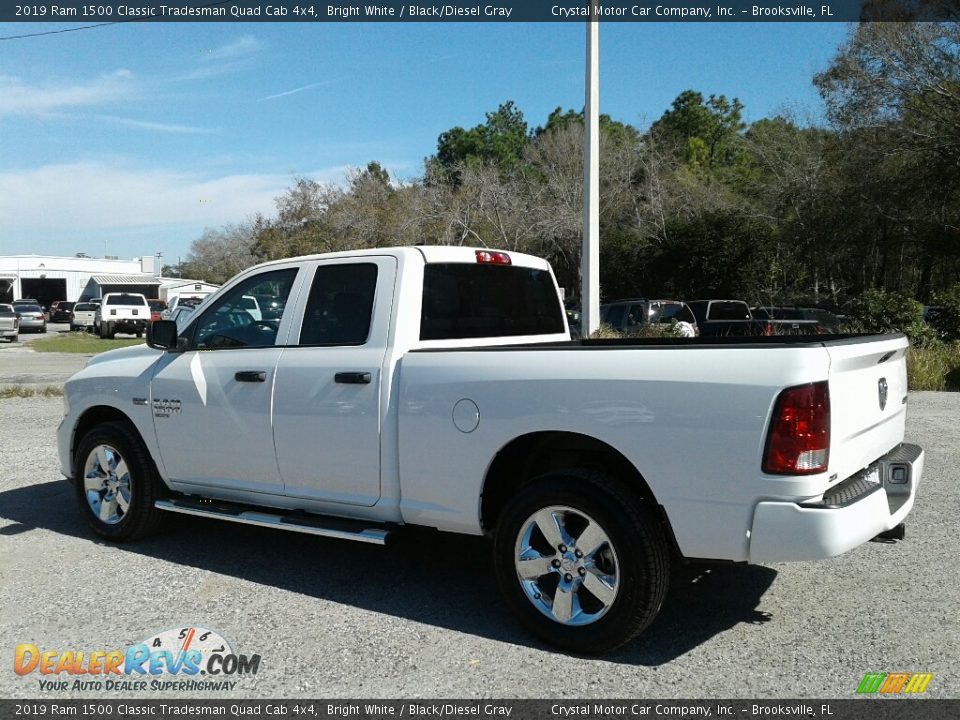 2019 Ram 1500 Classic Tradesman Quad Cab 4x4 Bright White / Black/Diesel Gray Photo #3